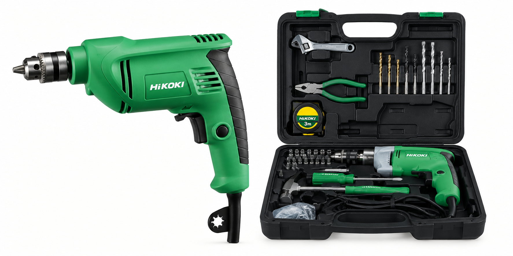 CORDED TOOL KIT / DRILLING DRILLS